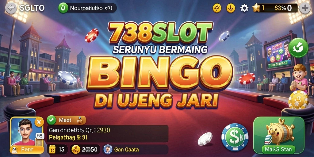 Screenshot gameplay 738SLOT menampilkan momen seru saat bermain Bingo.