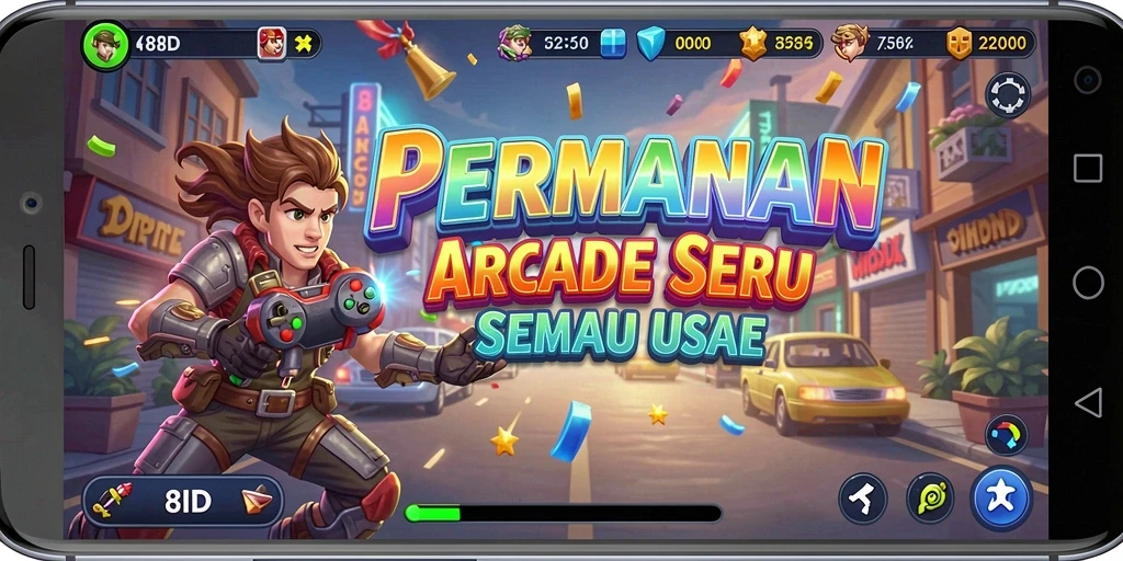 Tampilan gameplay seru dalam 8ID yang penuh aksi.