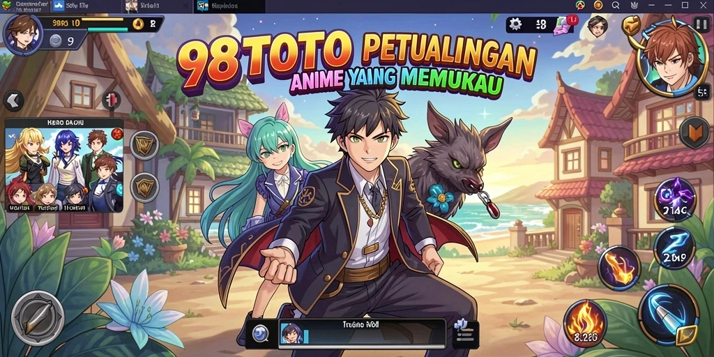 Tampilan penuh aksi dari gameplay seru 98TOTO.