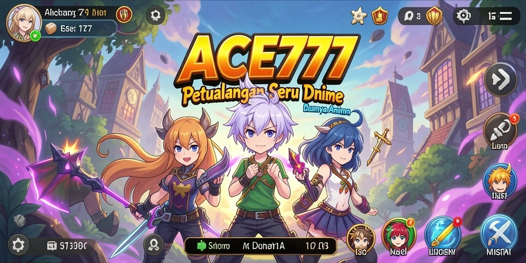 Gameplay ACE777 yang penuh aksi dan karakter anime yang unik.