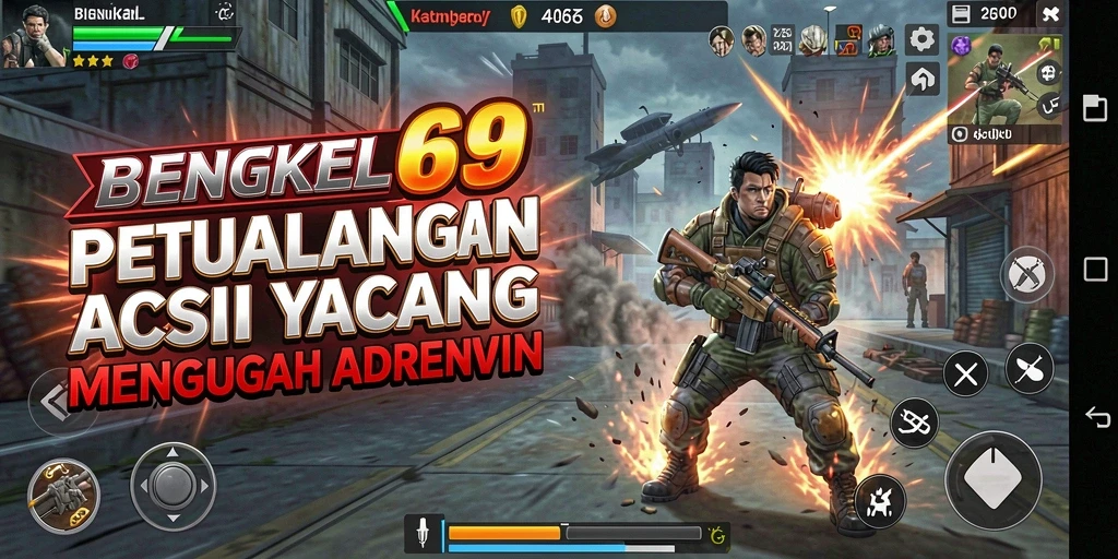Tampilan gameplay seru dan menegangkan di BENGKEL69.