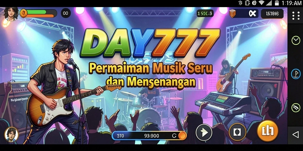 Gameplay seru dengan berbagai pilihan lagu musik.
