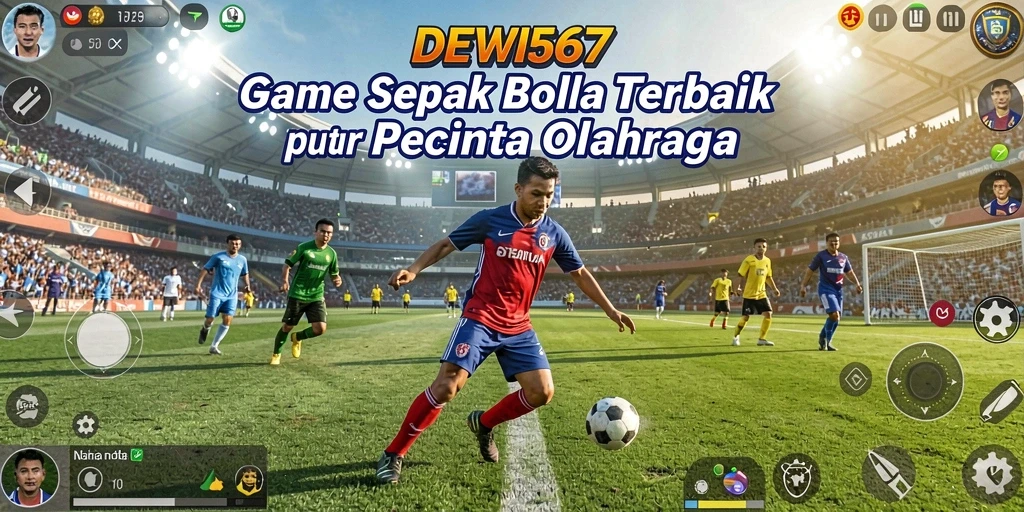 Gameplay menarik dari DEWI567 menampilkan momen seru pertandingan sepak bola.