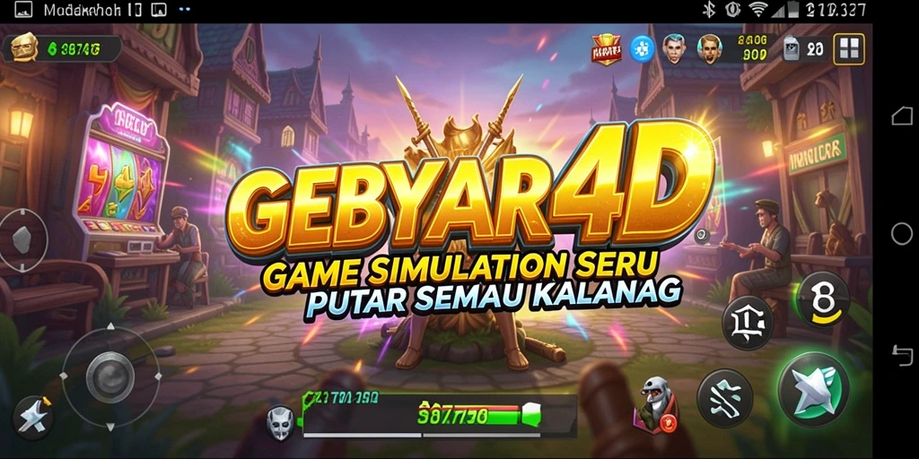 Tangkapan layar GEBYAR4D menampilkan gameplay simulation yang menarik.