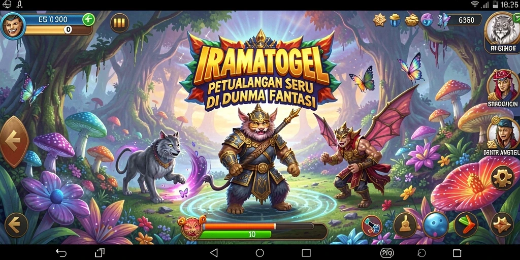 Tangkapan layar gameplay IRAMATOGEL yang menunjukkan petualangan mendebarkan.