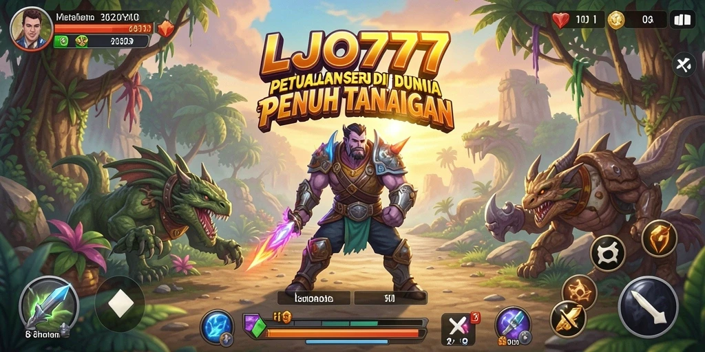 Gameplay LJO777 yang penuh aksi dan tantangan di dunia petualangan.
