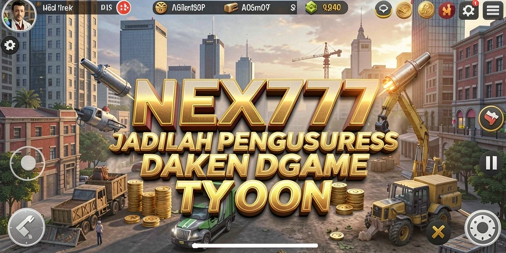 Screenshot gameplay NEX777 menampilkan aksi manajemen bisnis yang seru.